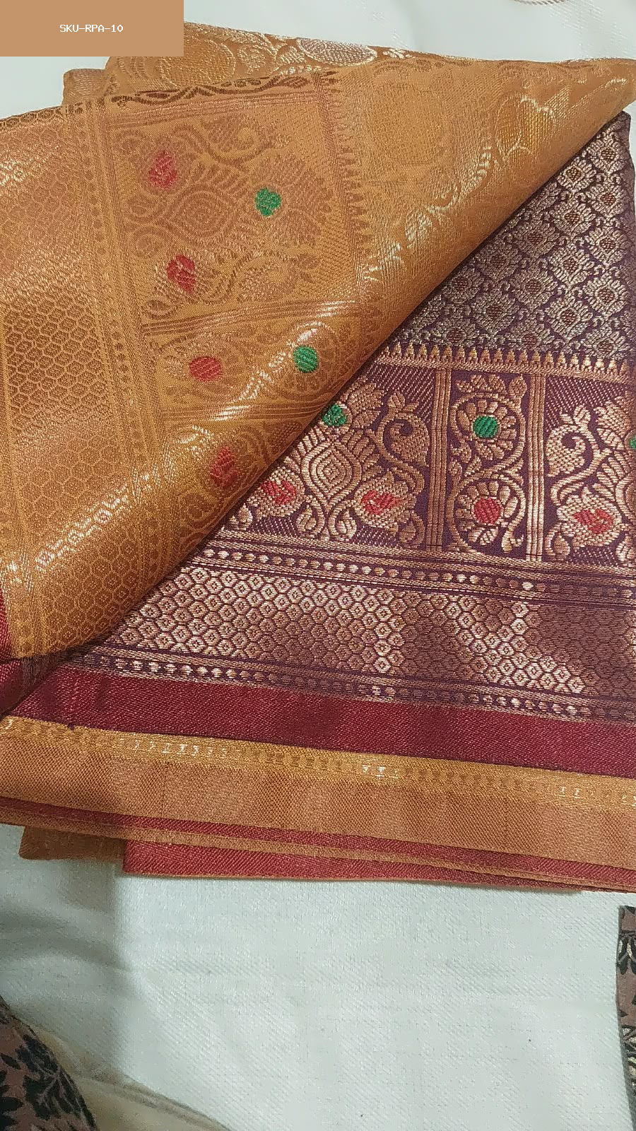 Brocade semi.silk saree