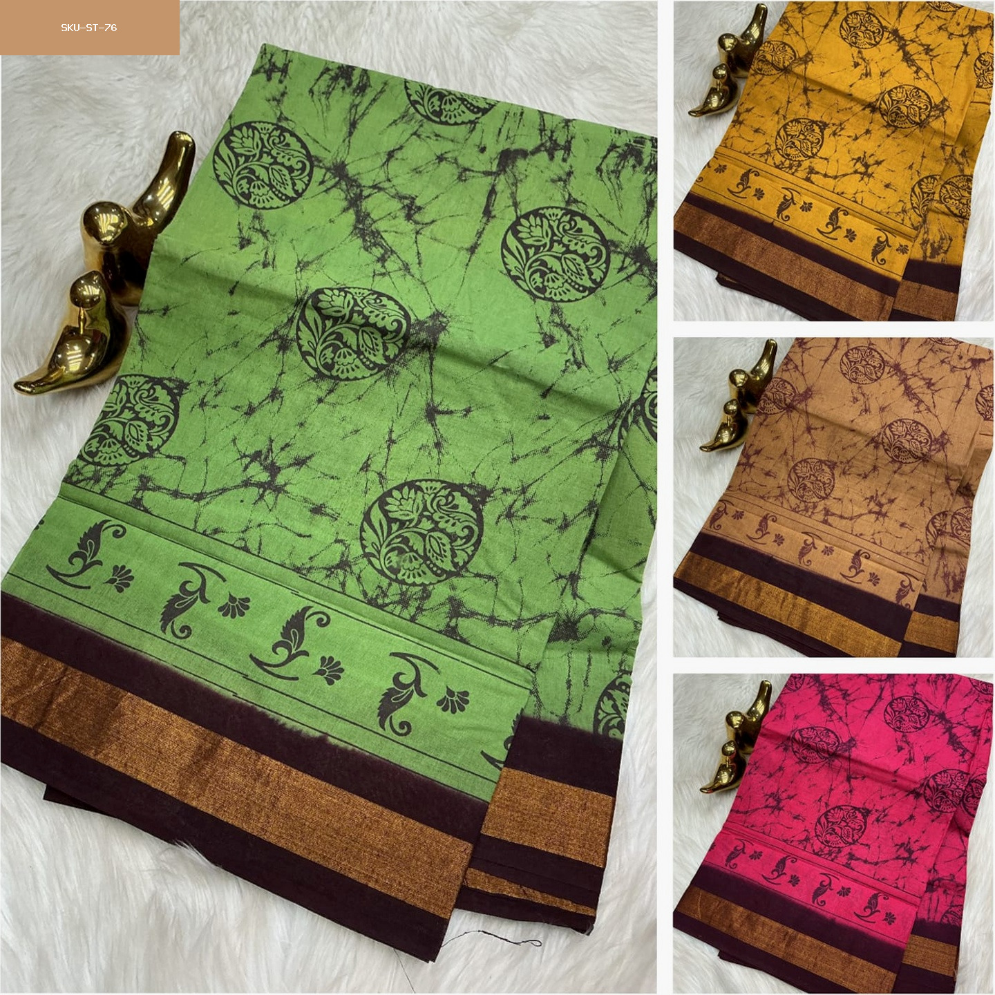 Sungudi cotton printed