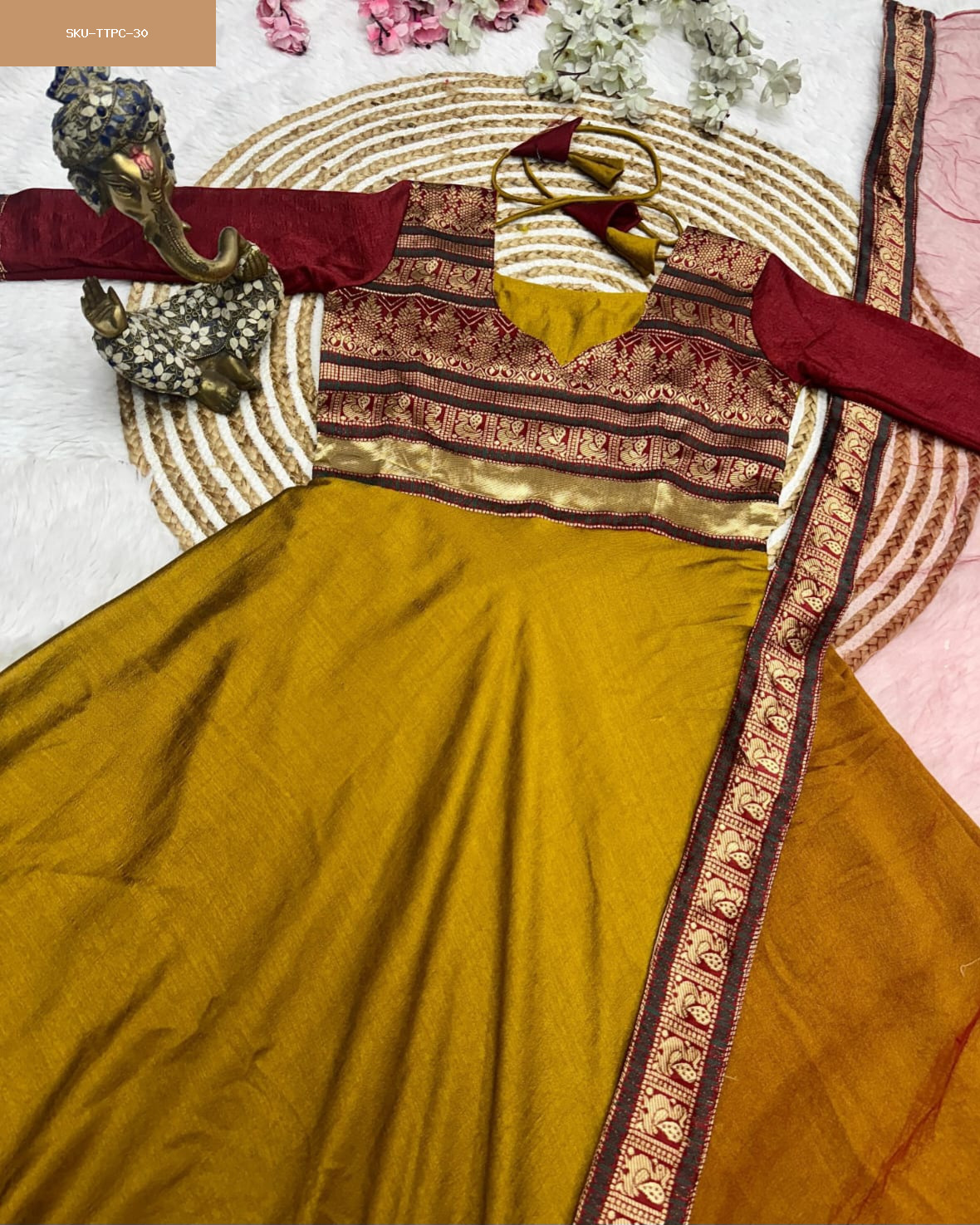 Long gown with Dupatta